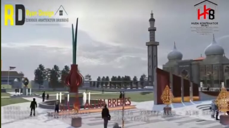 Alun-alun Brebes terbaru,desain alun-alun Brebes,