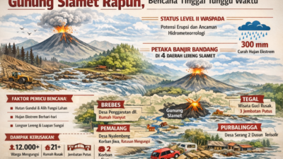 Gunung Slamet Rapuh, Bencana Tinggal Menunggu Waktu