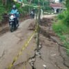 Tanah Bergerak di Sirampog, Jalan Manggis–Mlayang Amblas Sebagian