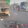 Pemotor Tewas Terlindas Truk Gandeng di Tanjung Brebes