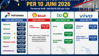 Harga Pertamax Naik Drastis Jadi Rp16.250 per Liter, Selisih dengan Pertalite Tembus Rp6.250