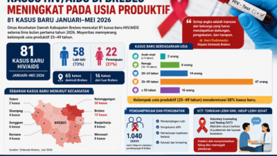 81 Kasus Baru HIV/AIDS Brebes Dalam 5 Bulan, Usia Produktif Jadi Kelompok Paling Rentan
