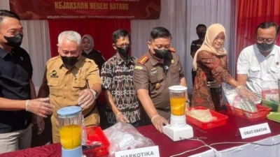Batang Musnahkan Ribuan Pil Terlarang dan Sabu, Komitmen Pemberantasan Narkoba