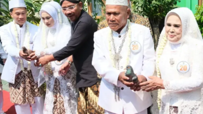 Nikah Massal Pemalang 2026: 20 Pasangan Diarak Kereta Kuda, Menag Ingatkan Bahaya Nikah Siri