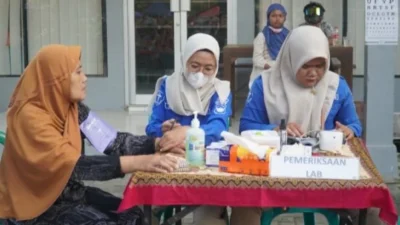 Pemeriksaan Kesehatan Gratis Polres Tegal di CFD Slawi