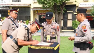 Enam Jabatan Strategis Polres Brebes Berganti, Kapolres Sampaikan Pesan Penting